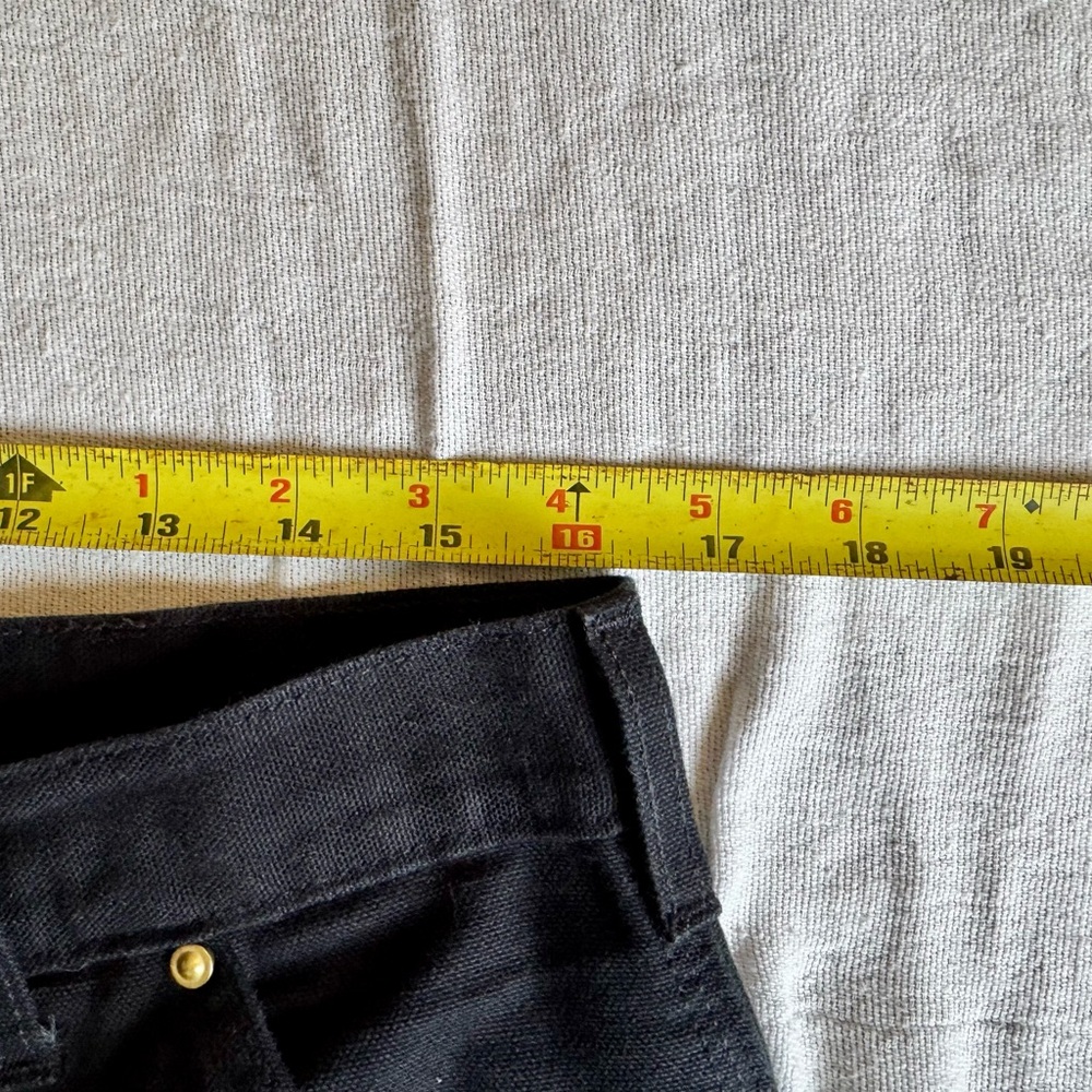 Carhartt Black Men's Cargo Work Pants with Reinforced Knees MADE IN USA - Picture 2 of 7